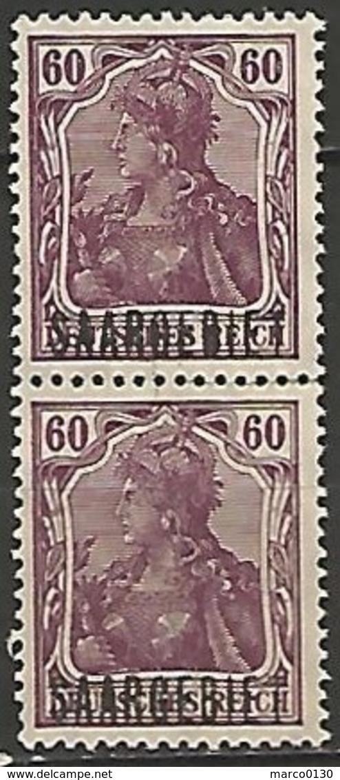 SARRE PAIRE DU N° 44 NEUF Sans Gomme - Unused Stamps