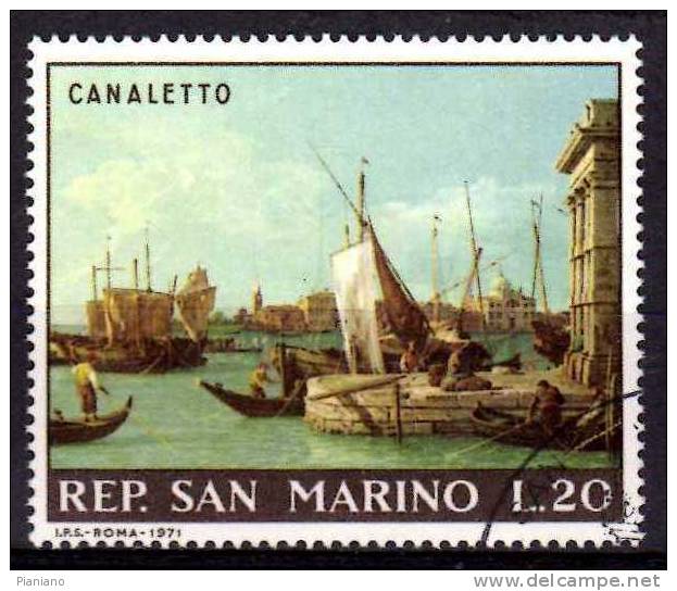 PIA - SMA - 1971 : Dipinti Del Canaletto  - (SAS 824-826) - Used Stamps
