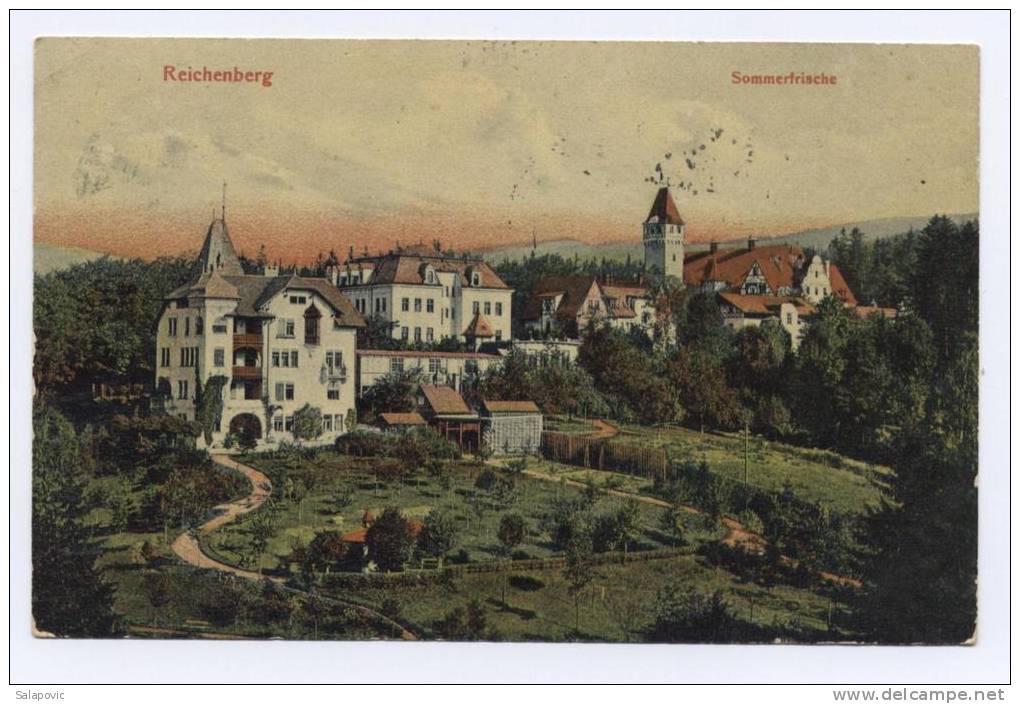 REICHENBERG - SOMMERFRISCHE 1907 2 SCANS - Boehmen Und Maehren