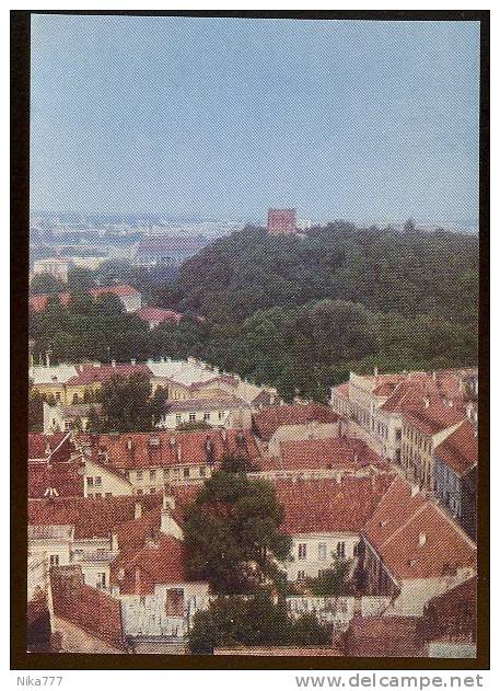 Lithuania Mint Card 1973y Stationery USSR RUSSIA Baltic Lietuva Architecture Vilnius Tower Gedemino - Litauen