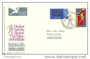 RSA 1970 FDC 14 With Address Bible Society Nrs. 388-389 - FDC