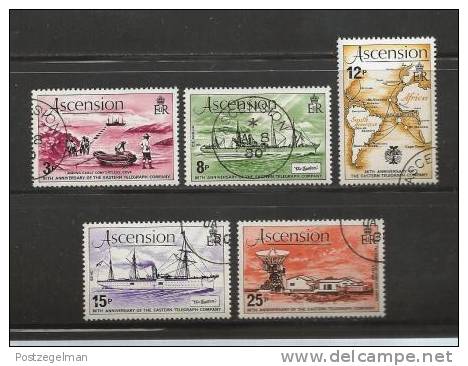 ASCENSION 1979 CTO Stamps Eastern Tel. Lines 244-248 #3048 - Ascension (Ile De L')