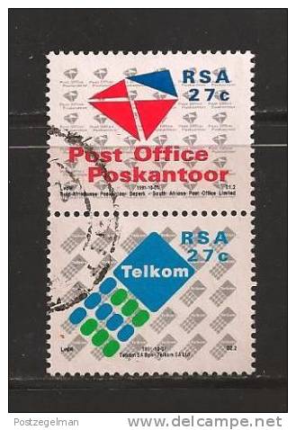 SOUTH AFRICA 1991 Used Stamp(s) Post & Telecom 823-824 #3615 - Telecom