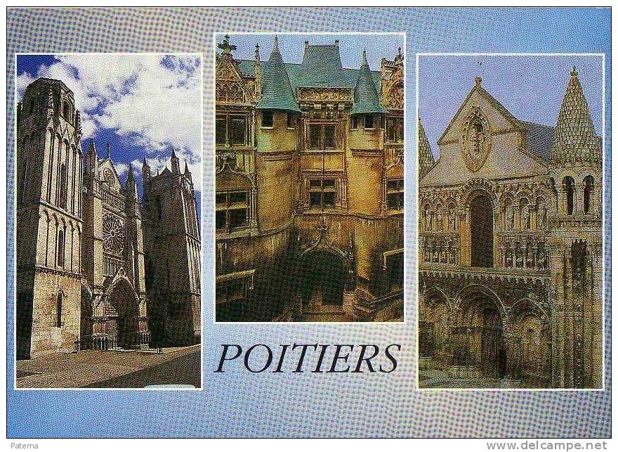 Postal Poitiers  1996, Flamme  Francia Posta Card - Covers & Documents