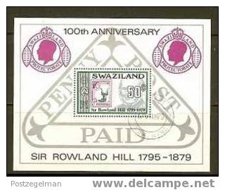 SWAZILAND 1979 CTO Block 4 Sir Rowland Hill  #5340 - Swaziland (1968-...)