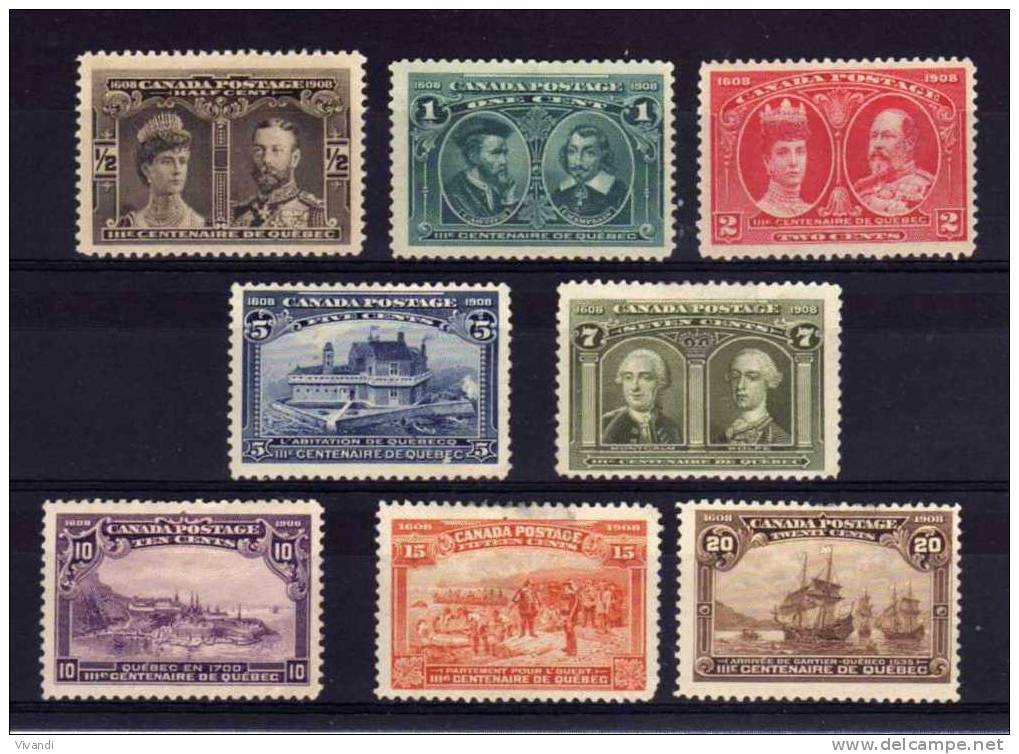 Canada - 1908 - Quebec Tercentenary - MH - Neufs