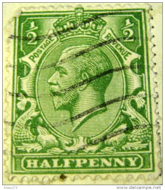 Great Britain 1912 King George V 0.5d - Used - Usati