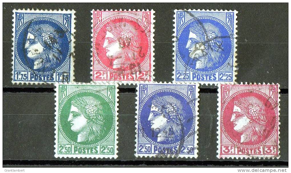 France 1938-41 Ceres S6 Obl. - Used Stamps