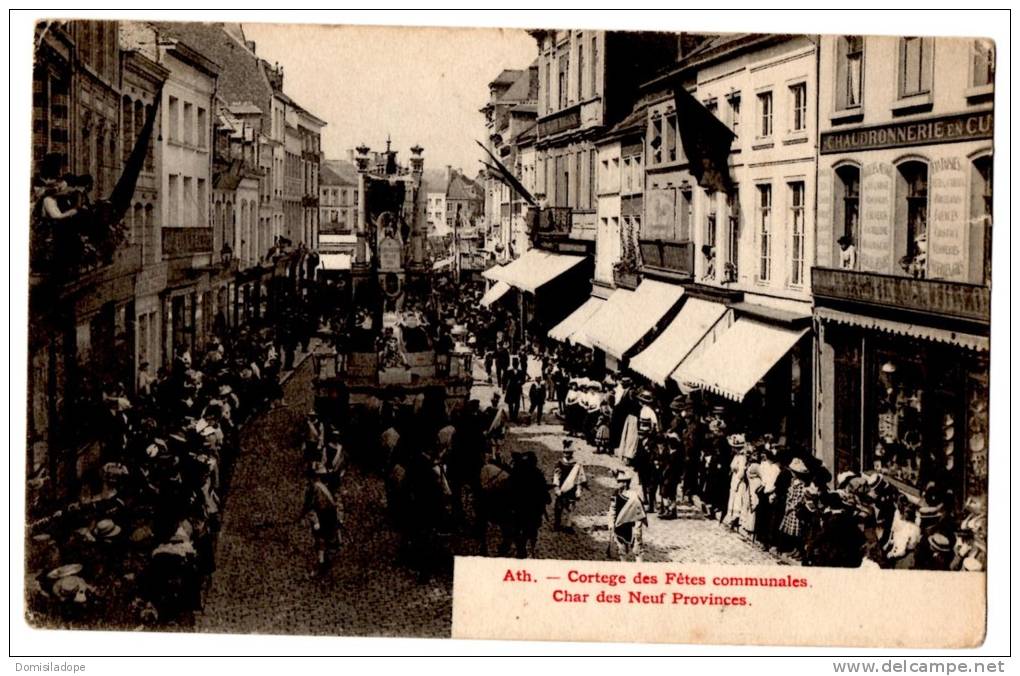 Ath : Cortege Des Fetes Communales - Char Des Neuf Provinces - Pas Circule - Ath