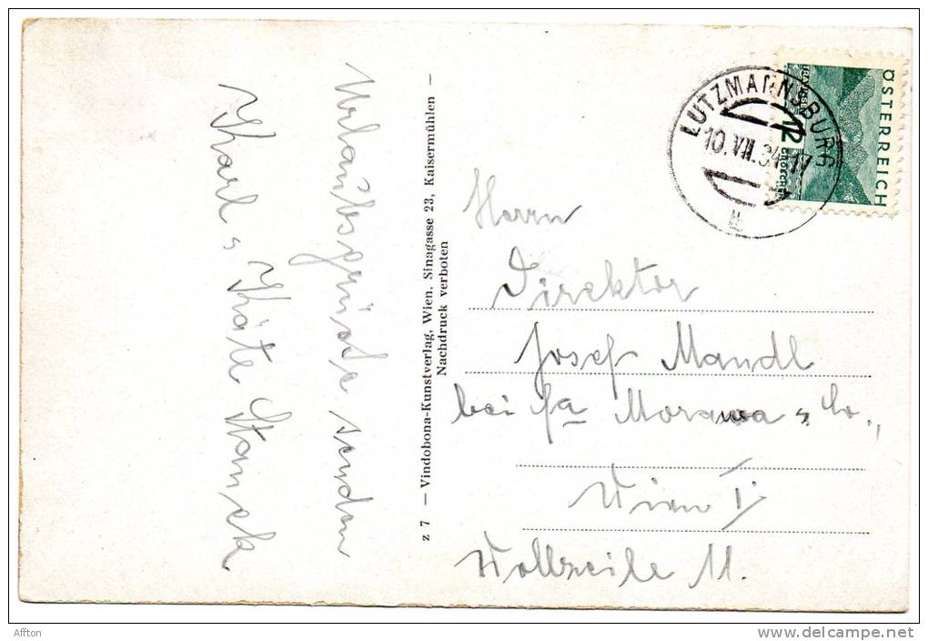 Strebersdorf Post Lutzmannsburg Old Postcard - Andere & Zonder Classificatie