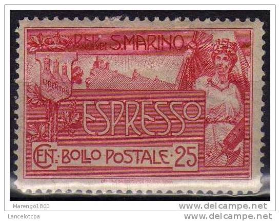 SAN MARINO 1907 / ESPRESSO C. 25  (g1130a) - Francobolli Per Espresso