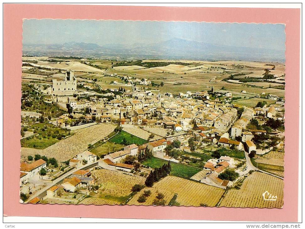 D84-CHATEAUNEUF DU PAPE-VUE GENERALE AERIENNE-CHATEAU-COTEAUX-MONT VENTOUX-DENTELLES DE GIGONDAS- état Voir Descriptif - Chateauneuf Du Pape