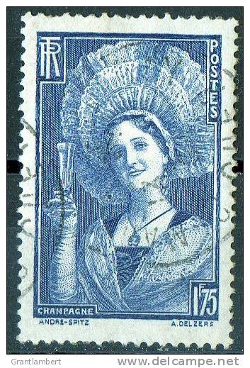 France 1938 Champagne 1f.75 Obl. - - - Used Stamps