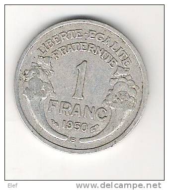 France, Monnaie 1 FRANC MORLON, 1950 République Française, Alu - Altri & Non Classificati