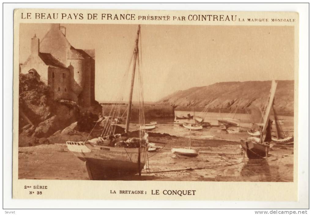 LE CONQUET. - Carte Publicitaire COINTREAU - Le Conquet