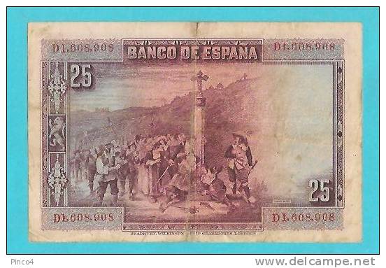 SPAGNA 25 PESETAS 15 AGOSTO 1928 - 1-2-5-25 Pesetas