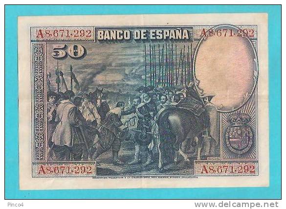 SPAGNA 50 PESETAS 15 AGOSTO 1928 - 50 Pesetas