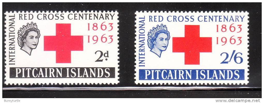 Pitcairn Islands 1963 Red Cross Centenary Issue Omnibus MNH - Islas De Pitcairn