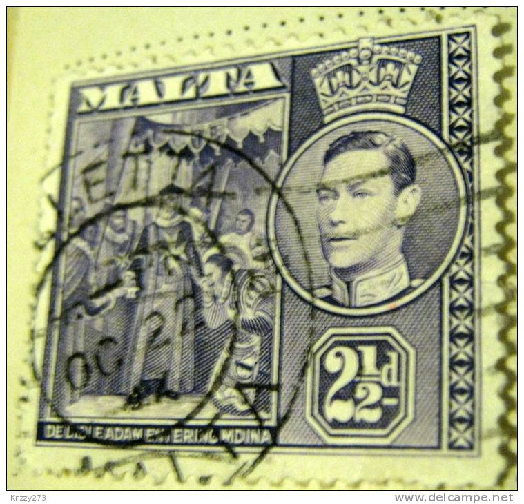 Malta 1938 De L'isle Adam Entering Mdina 2.5d - Used - Malte (...-1964)