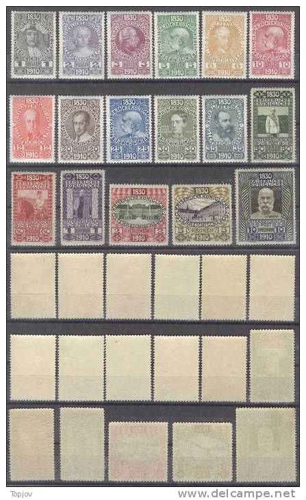 OESTERREICH - AUSTRIA  - "80" GEBURSTAG KAISER FRANZ JOSEPHS  - **MNH - 1910 - EXELENT - Unused Stamps