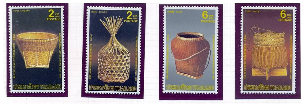 THAILAND 1986 BAMBOO BASKETS  MNH** - Thailand