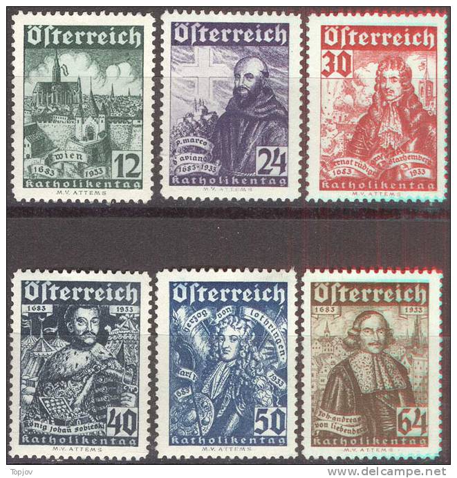 OESTERREICH - AUSTRIA  -  SOBIESKI +++ -   TURKEY  1683  - **MNH - 1933 - EXELENT - Ongebruikt