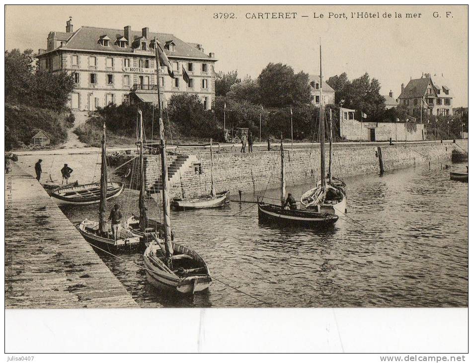 CARTERET (50) Port Hotel De La Mer Jolie Vue - Carteret