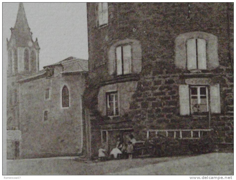 LOUDES (Haute-Loire) - La Tour Ronde - Rue De L'Eglise - Dernier Reste Du Château-Fort Baronnial - Animée - Non Voyagée - Loudes