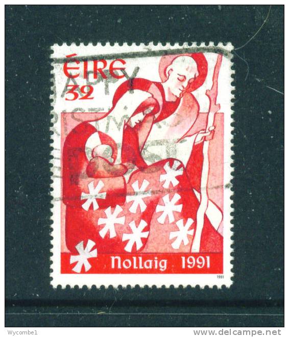 IRELAND  -  1991  Christmas  32p  FU  (stock Scan) - Used Stamps
