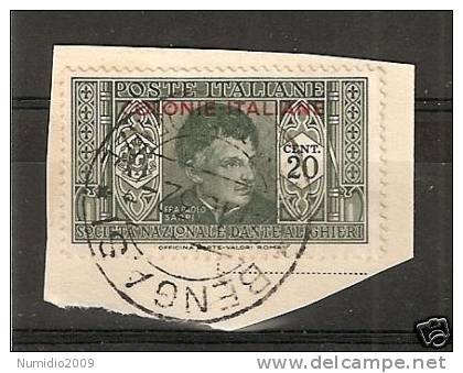 1932 FRAMMENTO EMISSIONI GENERALI DANTE 20 C - RR3028-2 - General Issues