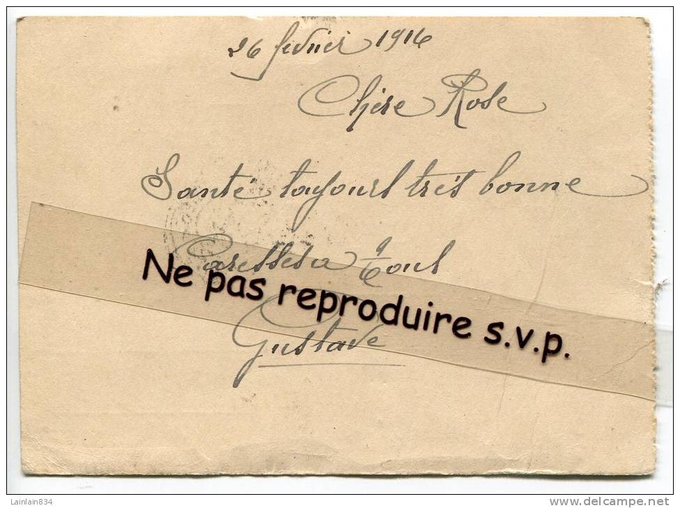- CARTE EN FRANCHISE - Correspondance Militaire, Peu Courante, Ancre, Canon, Sabre, SP 129, TBE, 1916. - Lettres & Documents