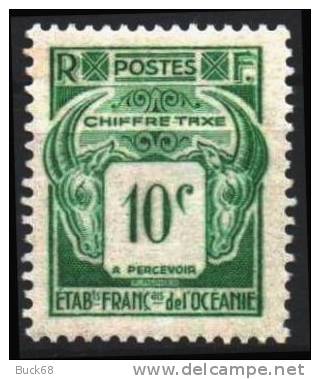 Etablissement Français De L´OCEANIE Taxe 18 ** MNH - Strafport