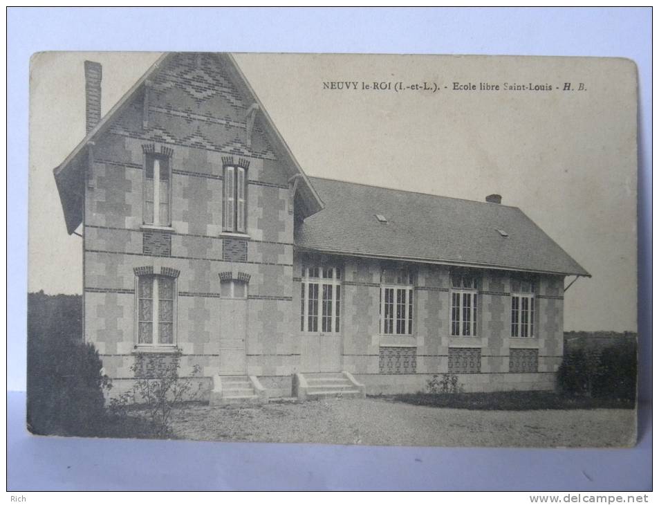 CPA 37 Indre Et Loire - NEUVY LE ROI - Ecole Libre Saint Louis - Neuvy-le-Roi