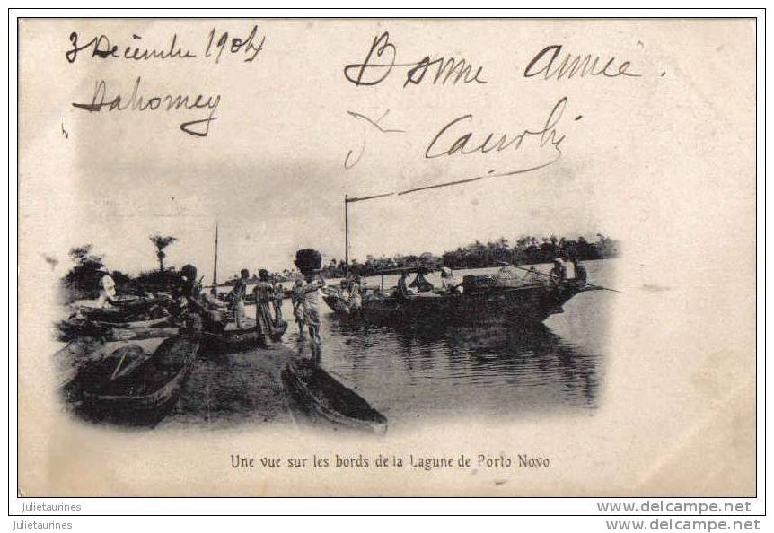 Porto Novo Benin Une Vue Sur Les Bords De La Lagune Cpa Bon état - Benin