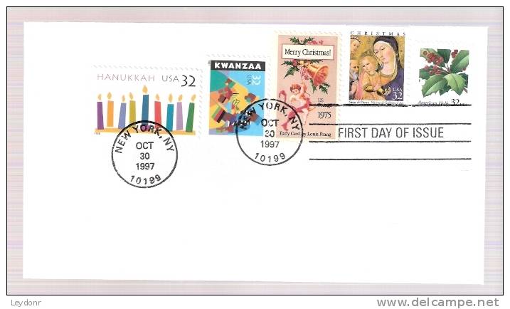 FDC Christmas 1997  - Plus Additional Stamps - 1991-2000