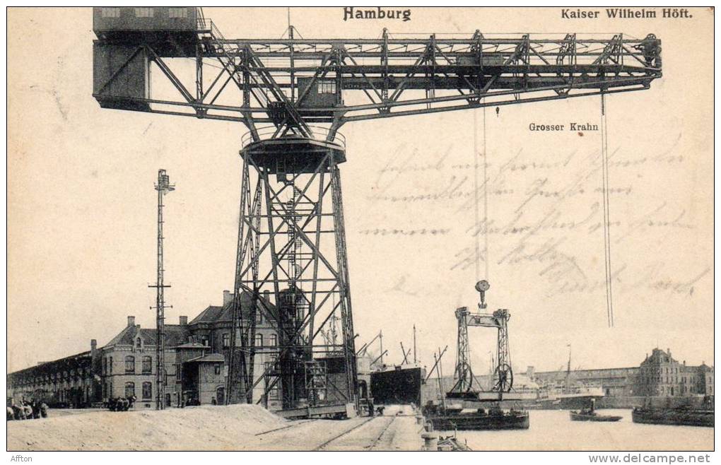 Hamburg Kaiser Willhem Hoft Grosser Krahn 1905 Postcard - Nord