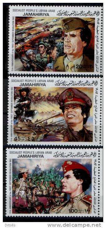 LIBYA / 1982 / 1ST SEPTEMBER REVOLUTION / MICHEL # 1047-52 / MNH / VF/ 3 SCANS . - Libië