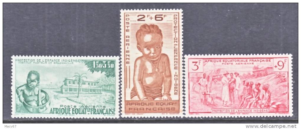 A.E.F.  CB 2-4   **  VICHY Issue - Unused Stamps