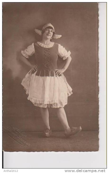 Tänzerin Hedda Kaufmann Wally Im Holländischen Kostüm Holzschuhe Sw Um 1920 - Danse