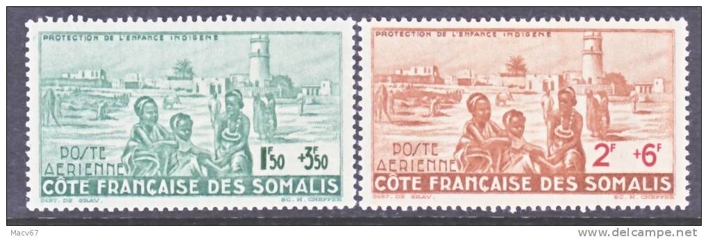 Fr. Somalia Coast   CB 1-2    **   VICHY Issue - Unused Stamps