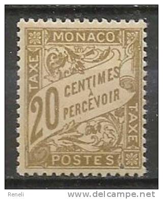 Monaco  Taxe  N°  18  XX  3 - Taxe