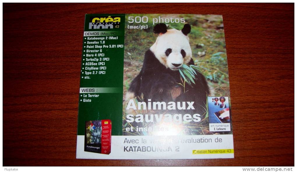 Création Numérique 43 Animaux Sauvages Et Insectes 500 Photos De François De Carsalade Sur Cd-Rom - Fotografía