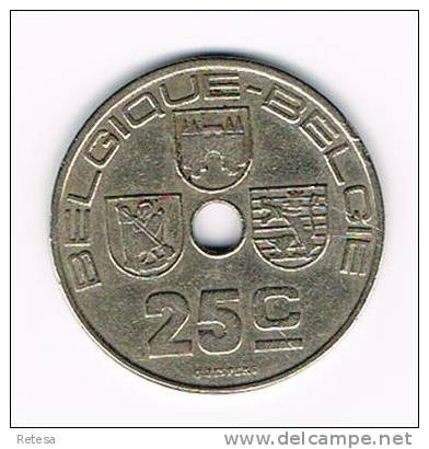 ** LEOPOLD III  25 CENTIEM  1939  FR/VL - 25 Centimes