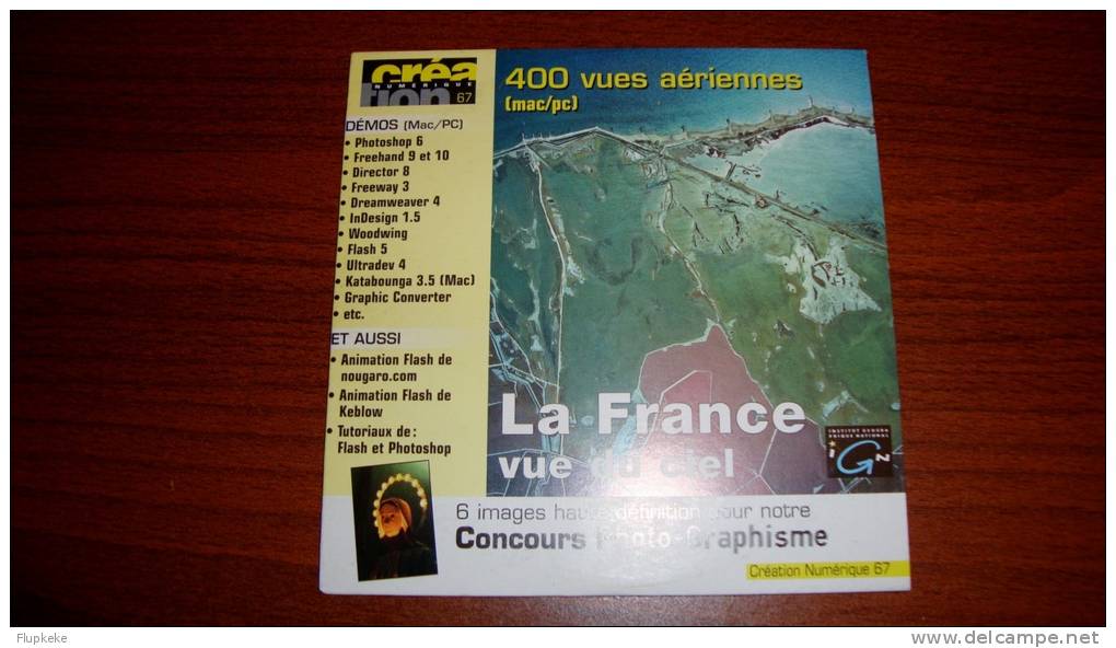 Création Numérique 67 La France Vue Du Ciel 400 Vues Aériennes Institut Géographique National Phototèque Sur Cd-Rom - Fotografie