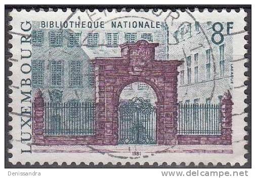 Luxembourg 1981 Michel 1030 O Cote (2008) 0.30 Euro Bibliothéque Nationale Cachet Rond - Used Stamps