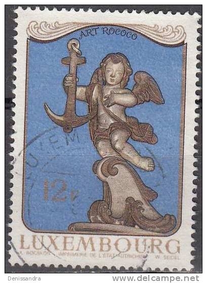 Luxembourg 1979 Michel 995 O Cote (2008) 0.80 Euro Art Rococo Cachet Rond - Oblitérés