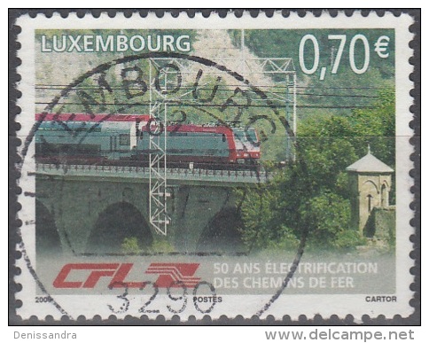 Luxembourg 2006 Michel 1705 O Cote (2008) 1.40 Euro Train Cachet Rond - Oblitérés