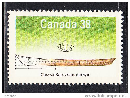 Canada MNH Scott #1229 38c Chipewyan Canoe - Small Craft - Neufs
