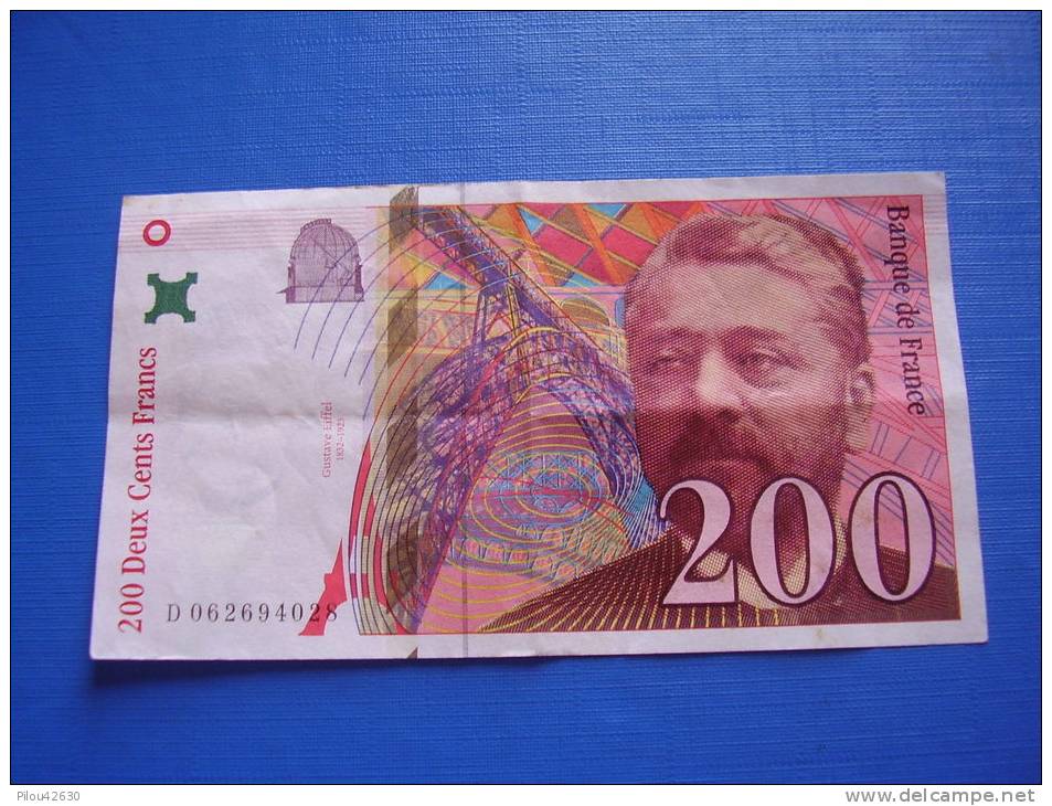 France : Billet En Francs : Gustave Eiffel 200 Frs 1997 - 200 F 1995-1999 ''Eiffel''