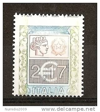 2002 ITALIA Varietà ALTI VALORI 2,17 MNH ** - RR3682-4 - Abarten Und Kuriositäten